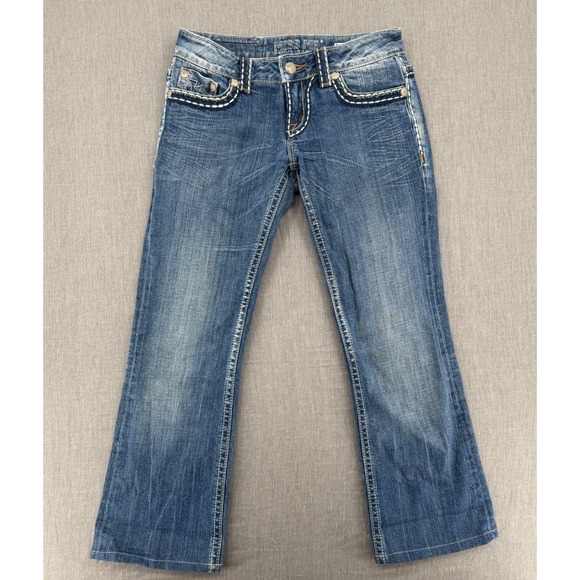 Miss Me Denim - Miss Me Irene Bootcut Jeans Brookdale Wash Flap Pocket Size 28